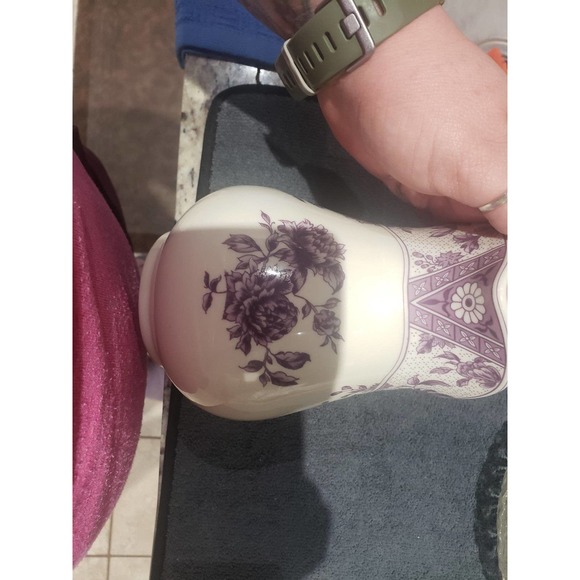 Vintage Purple and white Pitcher - Picture 2 of 3